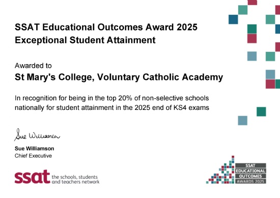 St Mary's College  Achieves National Recognition for Outstanding Performance